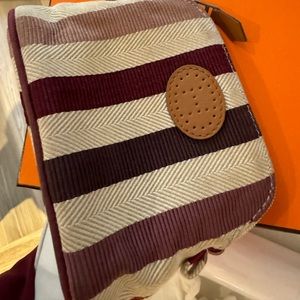 Hermes Bolide Mini Model makeup pouch canvas bag